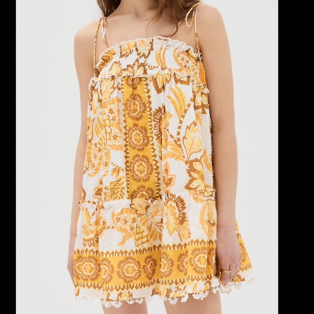 Farm Rio Aura Floral Mini Dress